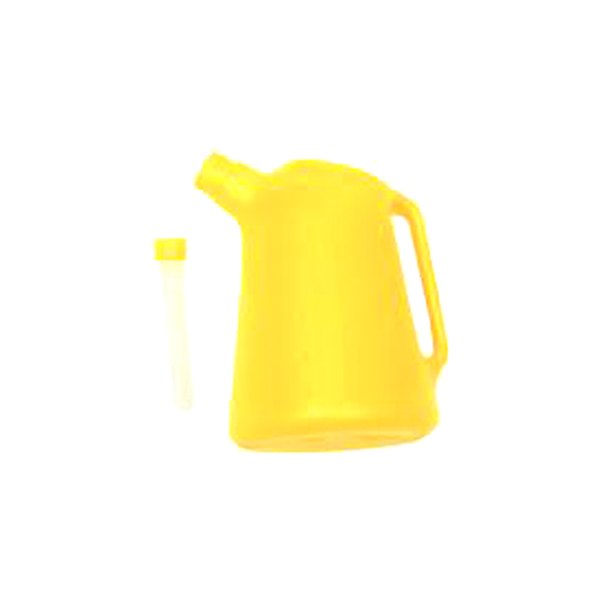 National Spencer® - 5 qt Yellow Plastic Multi-Purpose Measure with Flexible Spout