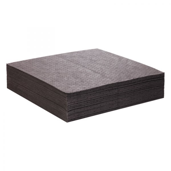 New Pig® - 2.5' x 30" Gray Heavy-Weight Multi-Liquid Absorbent Mat Pads (25 Pieces)