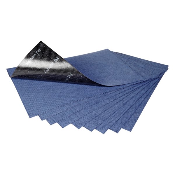 New Pig® - Grippy™ 2' x 16" Blue Adhesive-Backed Medium-Weight Multi-Liquid Absorbent Mat Pads (10 Pieces)