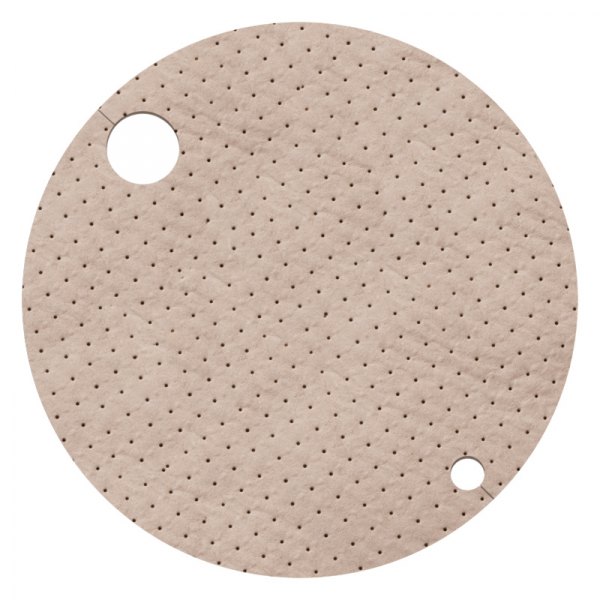 New Pig® - 22" Brown Light-Weight Drum-Top Absorbent Pads (25 Pieces)