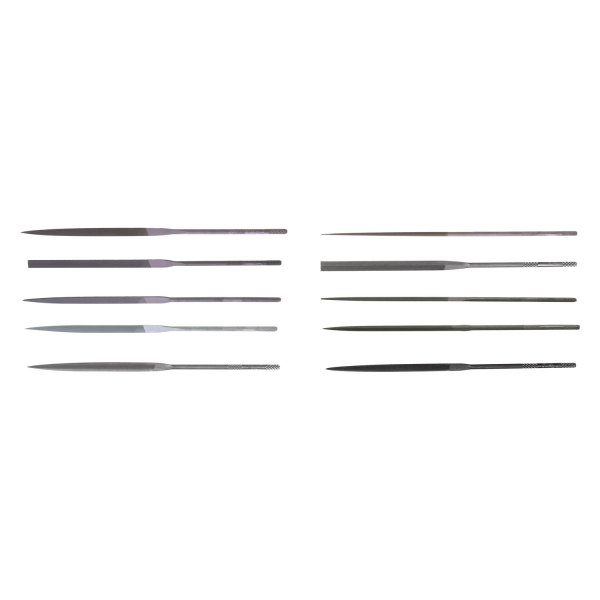 Nicholson® - 6-1/4" Barrette Swiss Pattern #0 Needle File with Wood Handle