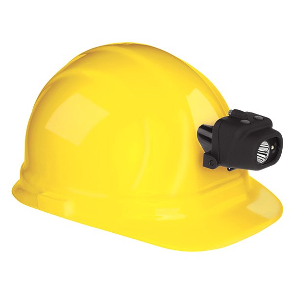 Nightstick® - Dual-Light™ 220 lm Black LED Helmet Light with Hard Hat Clip and Mount 