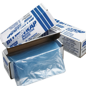 Norton® - 16' x 350' Plastic Blue Tri-Layer Paintable Masking Sheeting