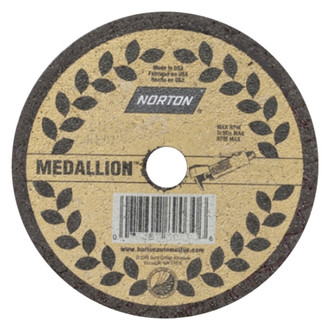Norton® - 3" x 3/16" x 3/8" Ceramic Alumina Type 41 Cut-Off Wheel (5 Pieces)