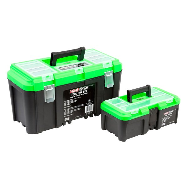 OEM Tools® - 2-piece Plastic Portable Tool Box Set with Tool Tray (19" W)