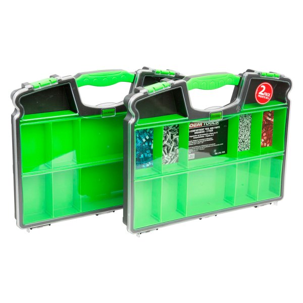 OEM Tools® - 2-Piece 12-Compartment Small Parts Organizer Set