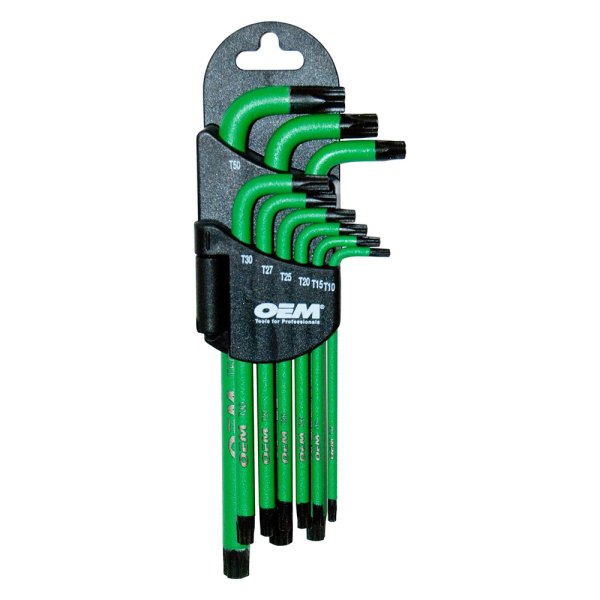 OEM Tools® - 9-Piece T10 to T50 Long Arm Torx Key Set