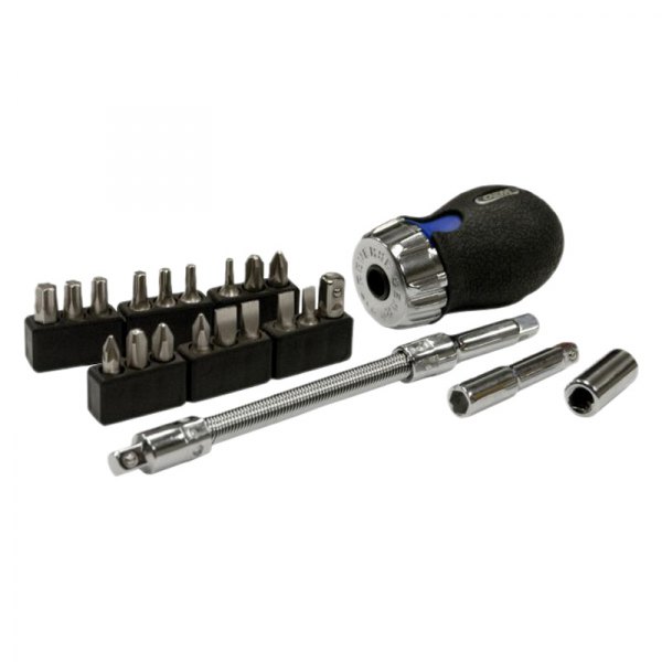OEM Tools® - 22-piece Dipped Handle Ratcheting Stubby Multi-Bit Screwdriver Kit
