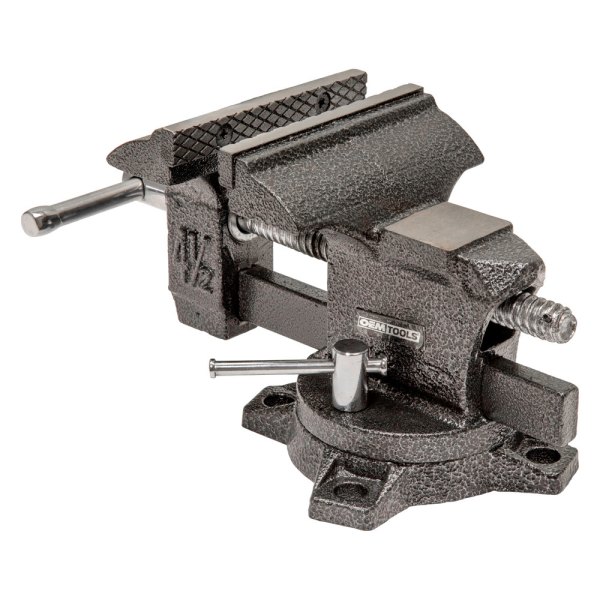 OEM Tools® - 4-1/2" Flat and Pipe Jaws Swivel Base Vise