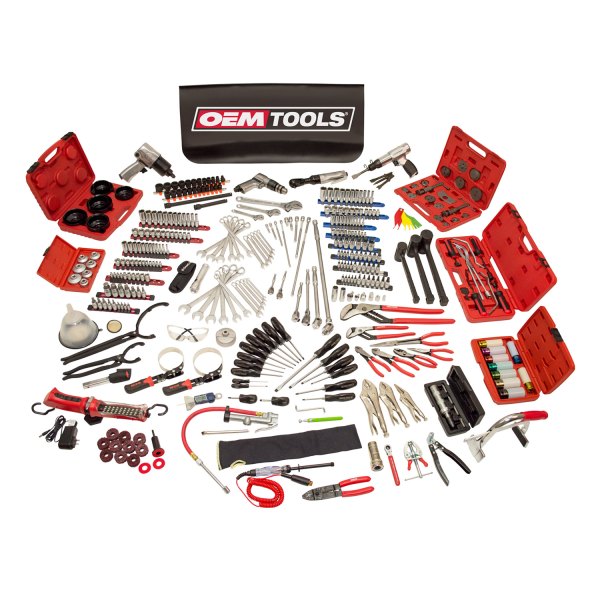 OEM Tools® - 337-piece Apprentice Starter Mechanics Tool Set in 5-Drawer Service Cart