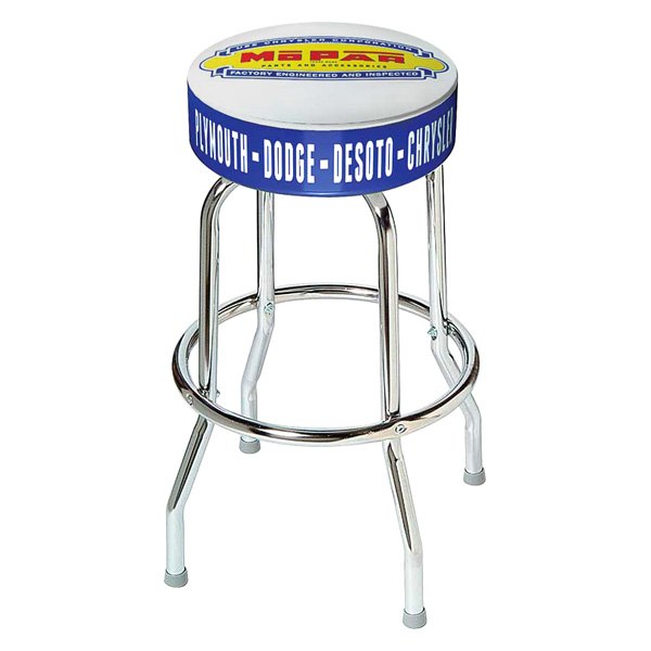OER® - Dark Blue/White 1948-53 Years Style "Mopar Parts and Accessories" Logo Counter Stool