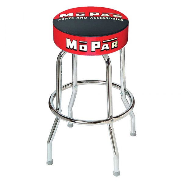 OER® - Black/Red 1948-53 Years Style "Mopar Parts and Accessories" Logo Counter Stool