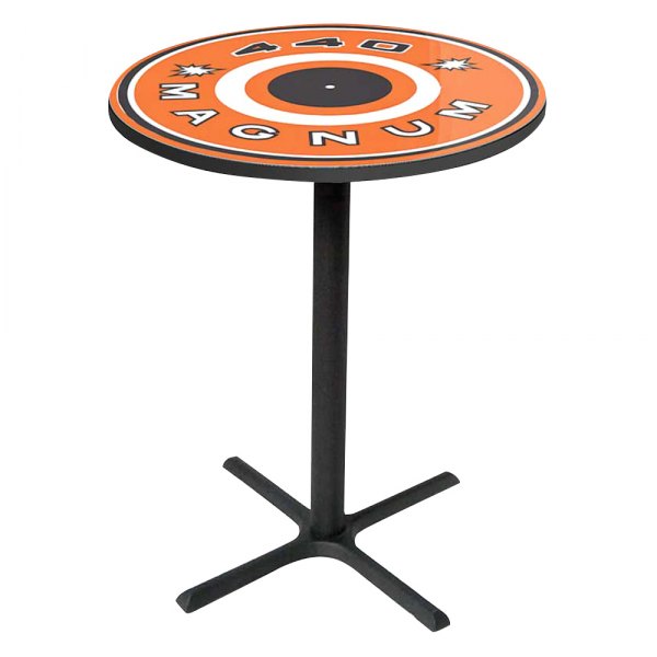 OER® - Black/White/Orange "Mopar 440 Magnum" Logo Pub Table with Black Base