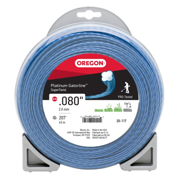 Oregon® - Platinum Gatorline™ Supertwist™ 207' x 0.080" Blue Twisted Trimmer Line