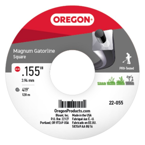 Oregon® - Magnum Gatorline™ 419' x 0.155" Gray Square Trimmer Line