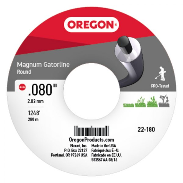 Oregon® - Magnum Gatorline™ 1248' x 0.080" Gray Round Trimmer Line