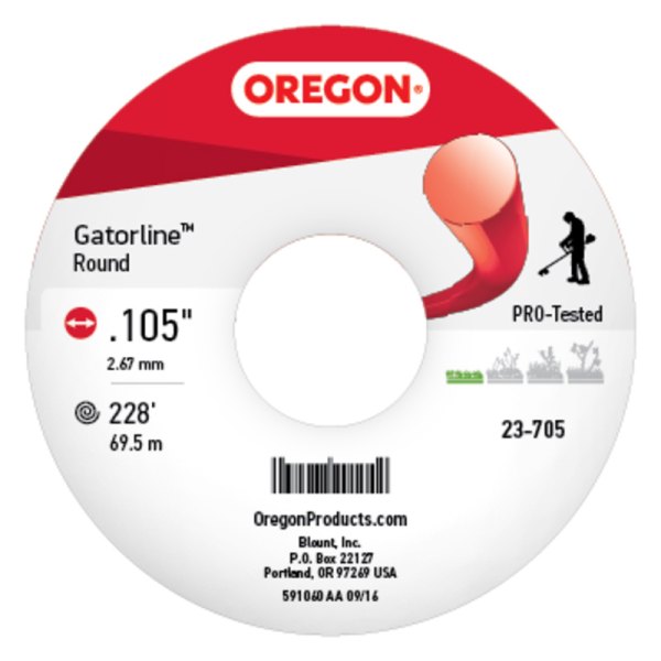 Oregon® - Gatorline™ 289' x 0.105" Red Round Trimmer Line