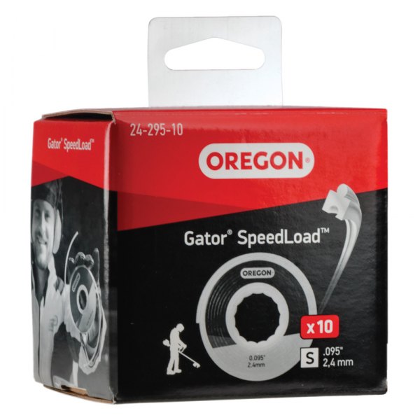 Oregon® - Gator™ SpeedLoad™ 10 Pieces 150" x 0.095" Cear Square Trimmer Pre-Cut Cartridge Lines