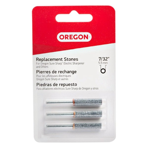Oregon® - 3 Pieces 5/32" Replacement Stones for Oregon 575214 Chainsaw Sharpening
