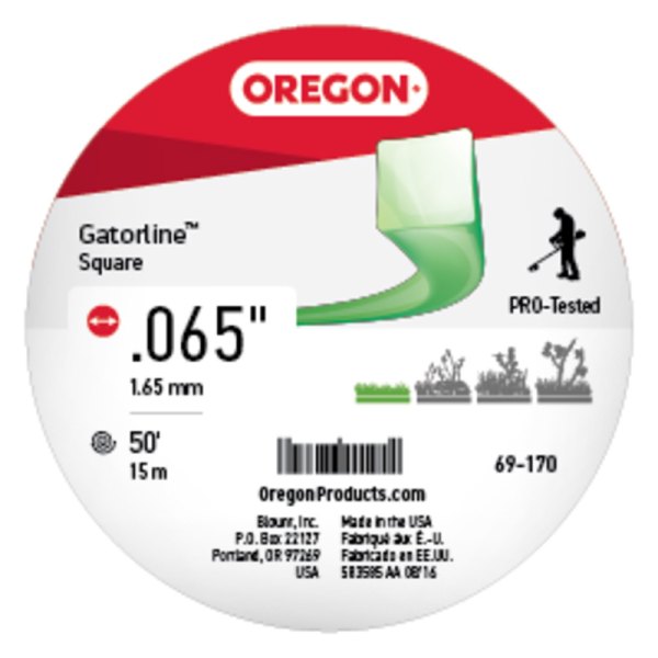 Oregon® - Magnum Gatorline™ 50' x 0.065" Green Square Trimmer Line