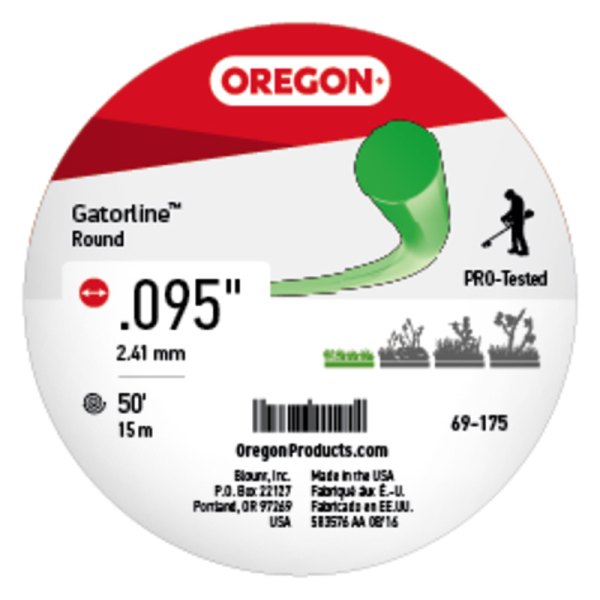 Oregon® - Gatorline™ 50' x 0.095" Green Round Trimmer Line