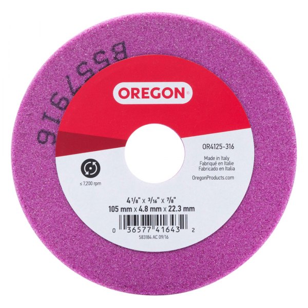 Oregon® - 4-1/8" x 3/16" x 7/8" Type 41 Grinding Wheel