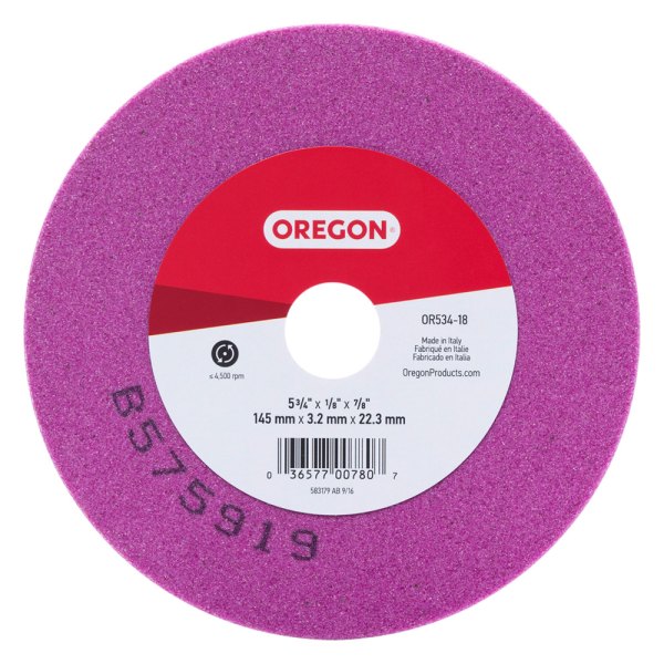 Oregon® - 5-3/4" x 1/8" x 7/8" Type 41 Grinding Wheel