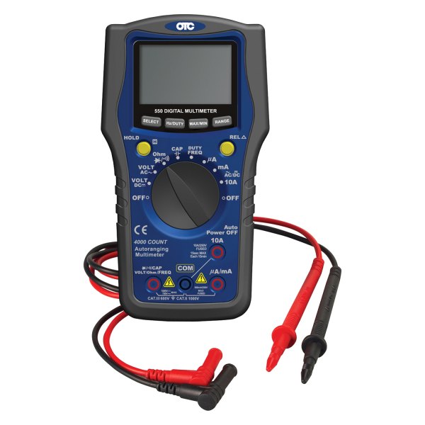 OTC® - 550 Series Auto Ranging Multimeter (AC/DC Voltage, AC/DC Current, Resistance, Capacitance, Duty Cycle)