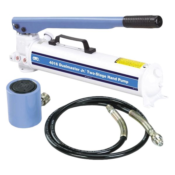 OTC® - 125 cu in 30 t 2-Speed Manual Operated Shorty Pump Kit with Cylinder