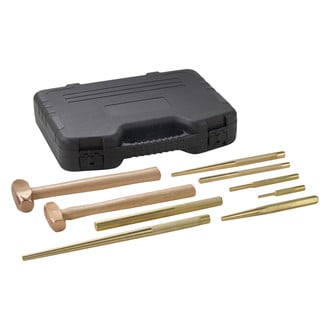OTC® - 9-piece Brass Hammer and Punch Mixed Set