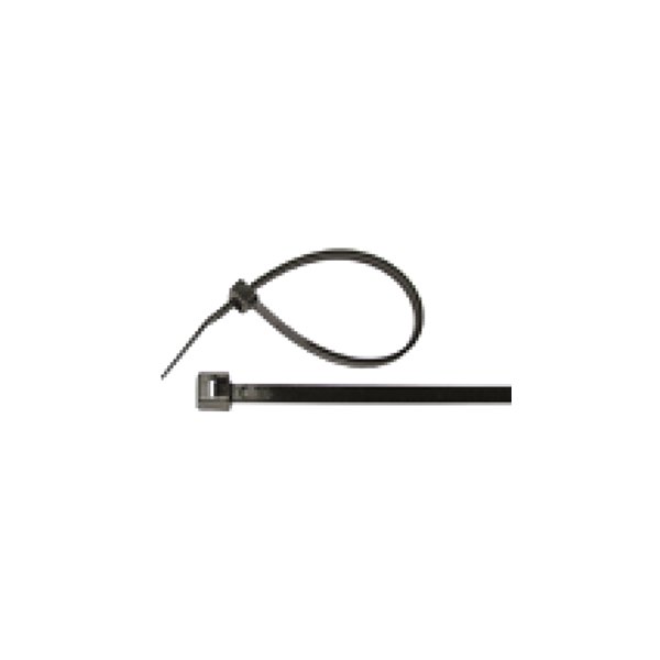 Pacific Industrial® - 11" x 50 lb Nylon Black Cable Ties