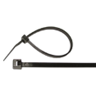 Pacific Industrial® - 11" x 50 lb Nylon Black Cable Ties