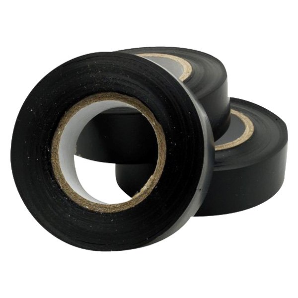 Performance Tool® - Project Pro™ 30' x 0.75" Black Electrical Tapes (3 Rolls)