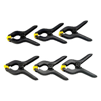 Performance Tool® - Project Pro™ 6-Piece 1-1/4" Swivel Pads Spring Clamp Set