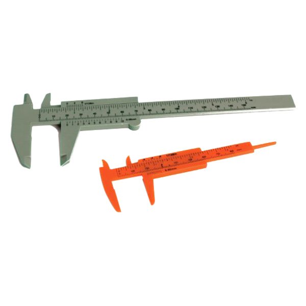 Performance Tool® - 2-piece SAE Plastic Slide Caliper Set