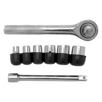 Performance Tool® - Project Pro™ 1/4" Drive SAE Ratchet and Socket Set, 8 Pieces