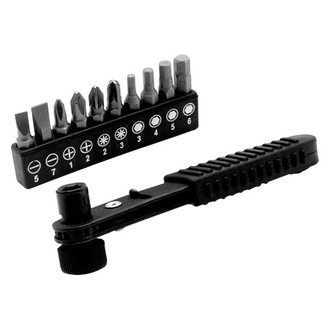 Performance Tool® - Project Pro™ 1/4" Bit Holder Size Bit Driver and Bit Set, 11 Pieces