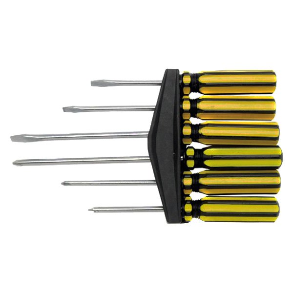 Performance Tool® - Project Pro™ 6-piece Dipped Handle Phillips/Slotted Mixed Screwdriver Set
