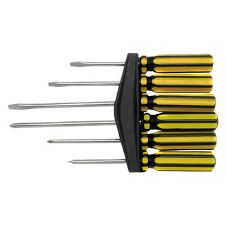 Performance Tool® - Project Pro™ 6-piece Dipped Handle Phillips/Slotted Mixed Screwdriver Set