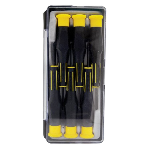 Performance Tool® - Project Pro™ 6-piece Metal Handle Precision Phillips/Slotted Mixed Screwdriver Set