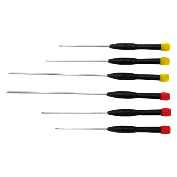 Performance Tool® - Project Pro™ 6-piece Multi Material Handle Jewelers Precision Phillips/Slotted Mixed Screwdriver Set