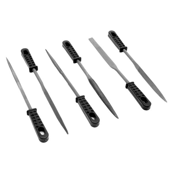 Performance Tool® - Project Pro™ 6" Needle File Set with Handle, 6 Pieces