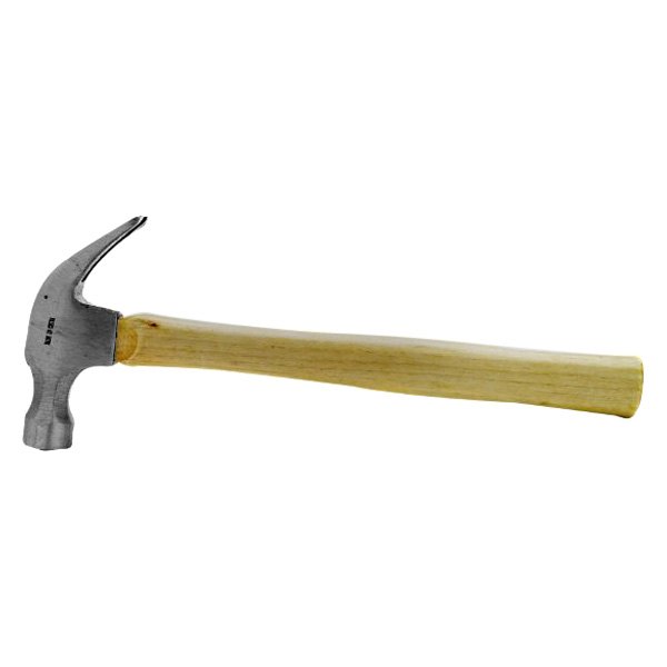 Performance Tool® - Project Pro™ 16 oz. Wood Handle Smooth Face Curved Claw Hammer