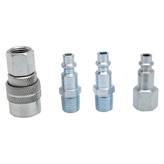 Performance Tool® - Project Pro™ Quick Coupler Body/Plug Set, 4 Pieces