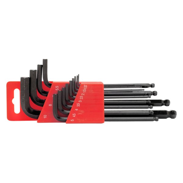 Performance Tool® - Project Pro™ 13-Piece 1.27 to 10 mm Metric Ball End Hex Key Set