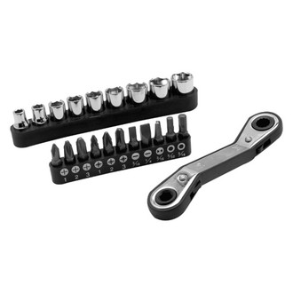 Performance Tool® - Project Pro™ 1/4" Bit Holder Size Bit Driver and Bit Set, 21 Pieces