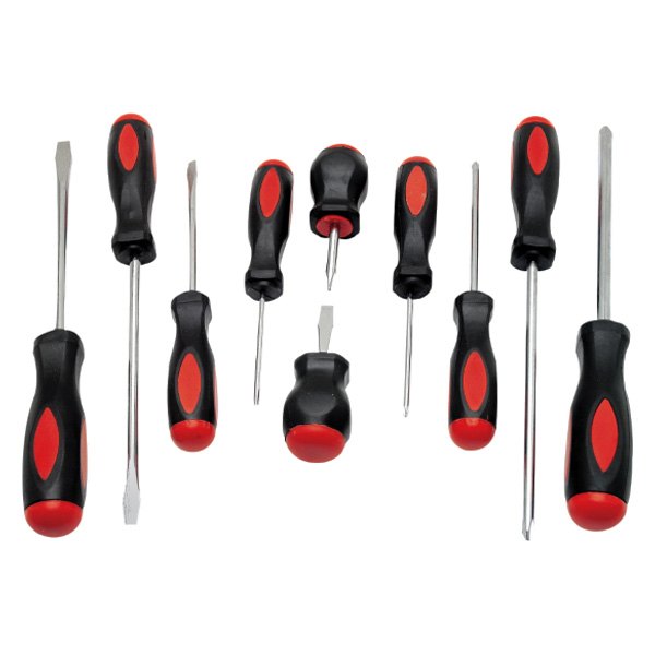 Performance Tool® - Project Pro™ 10-piece Multi Material Handle Phillips/Slotted Mixed Screwdriver Set