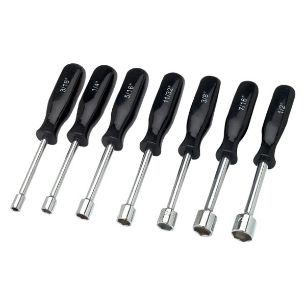 Performance Tool® - Project Pro™ 7-piece 3/16" to 1/2" Dipped Handle Nut Driver Set