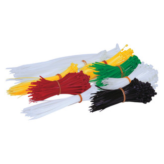 Performance Tool® - Project Pro™ 4" to 10" x 18 lb to 40 lb Nylon Multi-Color Cable Ties Set