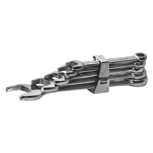 Performance Tool® - Mechanics Products™ 5-piece 8 to 17 mm 12-Point Straight Head Full Polished Combination Wrench Set